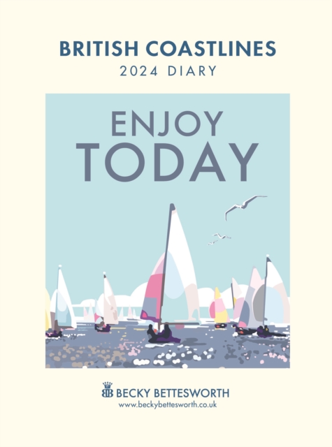 British Coastlines, Becky Bettesworth Deluxe A5 Diary 2024, Diary Book