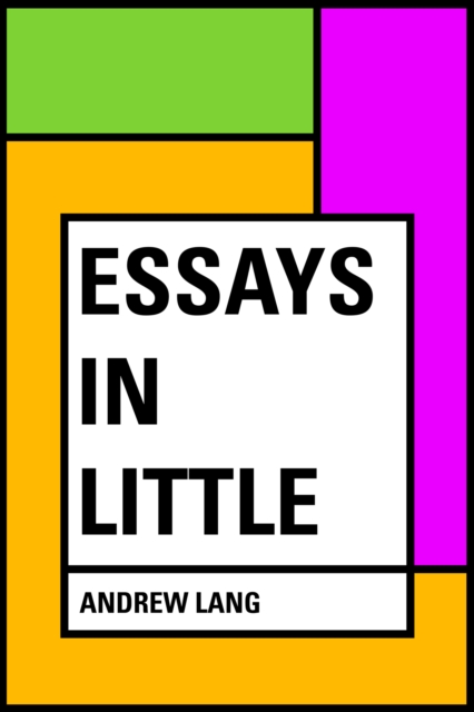 Essays in Little, EPUB eBook