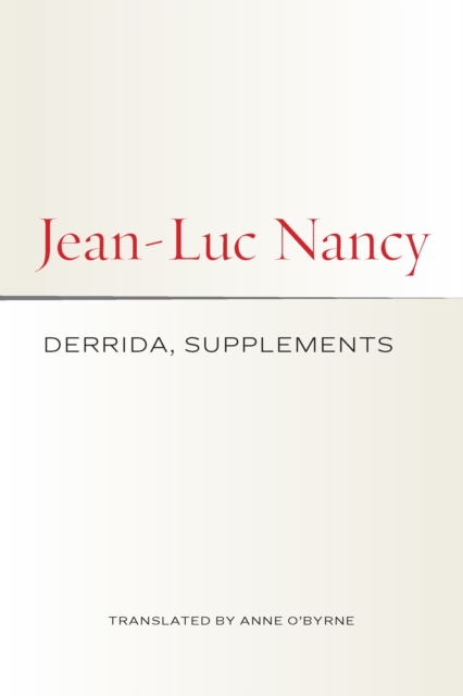 Derrida, Supplements, PDF eBook