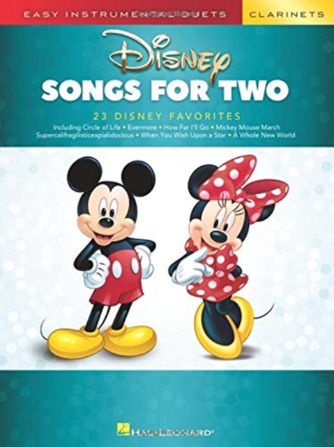 Disney Songs : Easy Instrumental Duets - Two Clarinets, Book Book