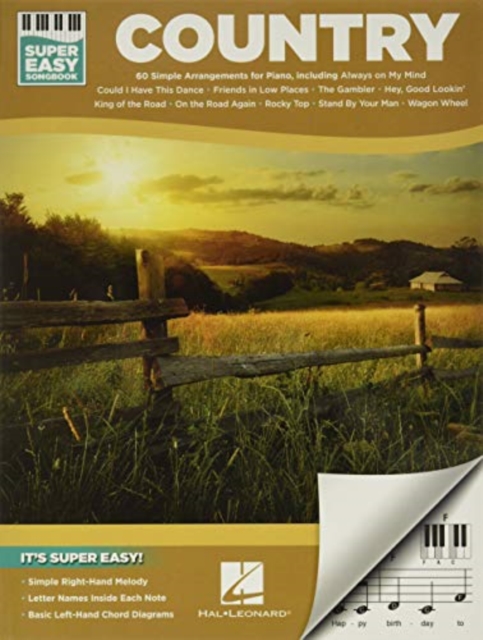 COUNTRY SUPER EASY SONGBOOK, Paperback Book