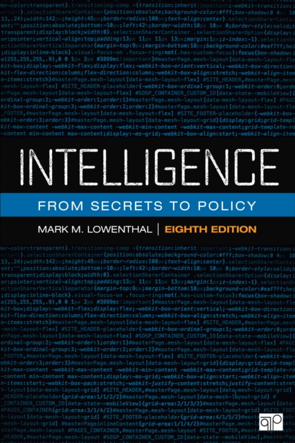 Intelligence : From Secrets to Policy, EPUB eBook