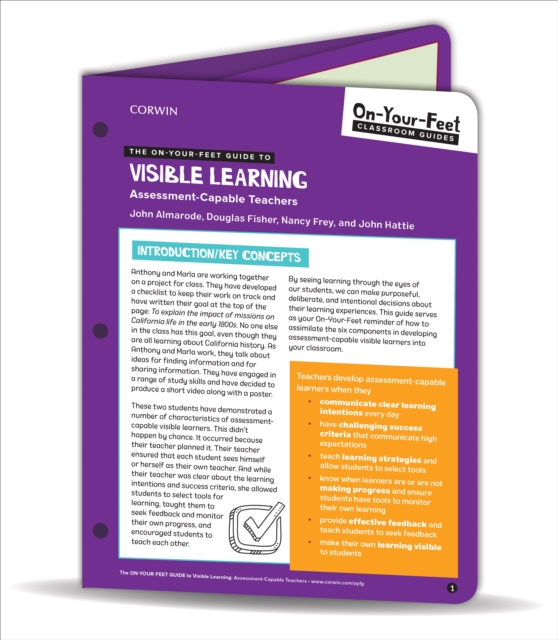 The On-Your-Feet Guide to Visible Learning : Assessment-Capable Teachers, Loose-leaf Book