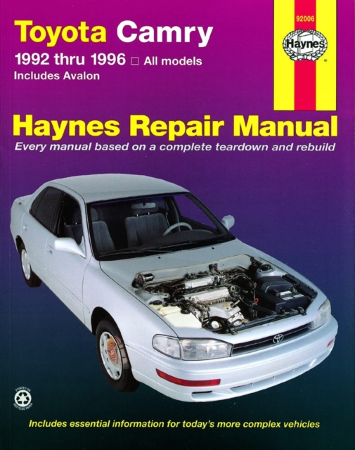 Toyota Camry & Avalon (92 - 96), Paperback / softback Book