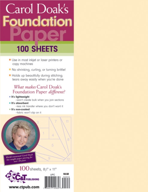 Carol Doak's Foundation Paper, General merchandise Book