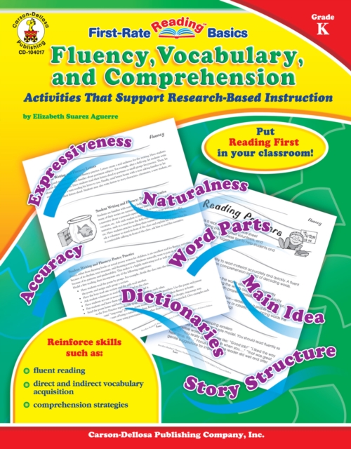 Fluency, Vocabulary, and Comprehension, Grade K : Activities That Support Research-Based Instruction, PDF eBook