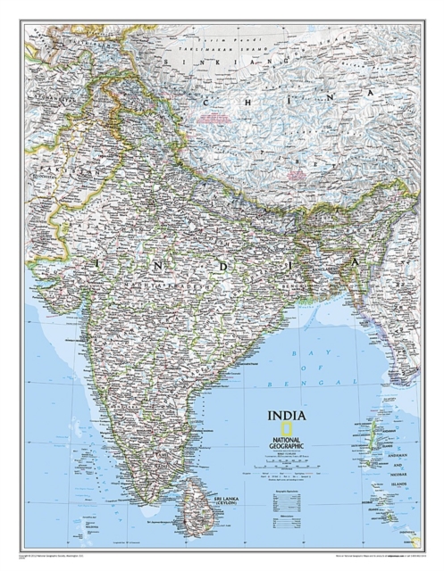 India Classic, Tubed : Wall Maps Countries & Regions, Sheet map, rolled Book
