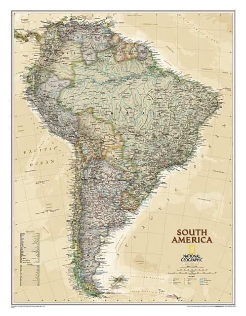 South America Executive, Tubed : Wall Maps Continents, Sheet map, rolled Book