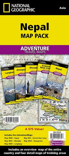 Nepal, Map Pack Bundle : Travel Maps International Adventure/Destination Map, Sheet map, folded Book