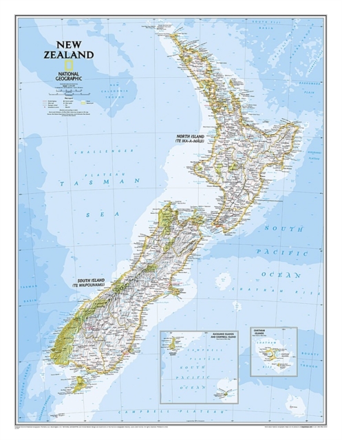 New Zealand, Tubed, Sheet map, rolled Book