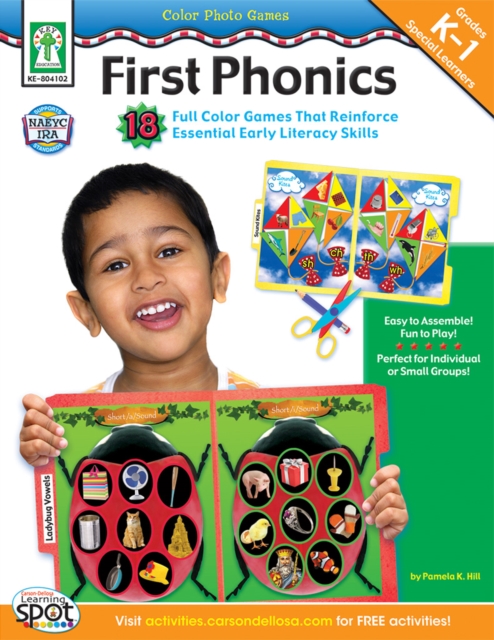 Color Photo Games: First Phonics, Grades K - 1 : 18 Full Color Games That Reinforce Essential Early Literacy Skills, PDF eBook