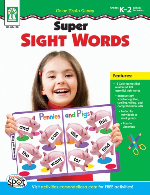 Color Photo Games: Super Sight Words, Grades K - 2, PDF eBook