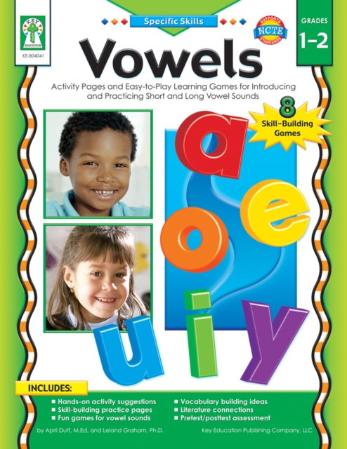 Vowels, Grades 1 - 2 : Activity Pages and Easy-to-Play Learning Games for Introducing and Practicing Short and Long Vowel Sounds, PDF eBook