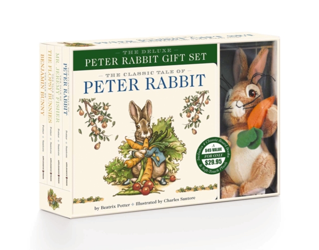 The Peter Rabbit Deluxe Plush Gift Set : The Classic Edition Board Book + Plush Stuffed Animal Toy Rabbit Gift Set, Board book Book