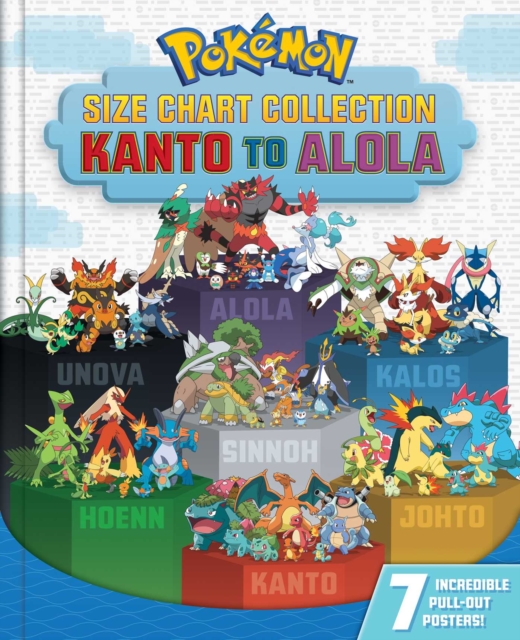 Pokemon Size Chart Collection: Kanto to Alola, Hardback Book