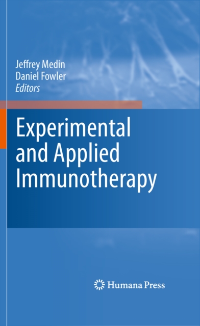 Experimental and Applied Immunotherapy, PDF eBook