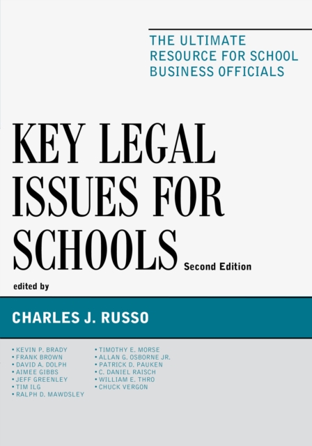 Key Legal Issues for Schools : The Ultimate Resource for School Business Officials, EPUB eBook