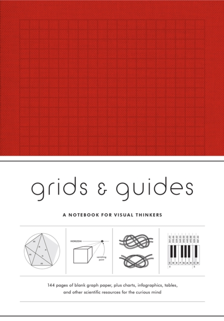Grids & Guides (Red) Notebook : A Notebook for Visual Thinkers, Notebook / blank book Book
