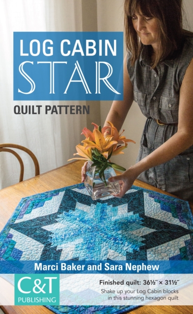 Log Cabin Star Quilt Pattern, EPUB eBook