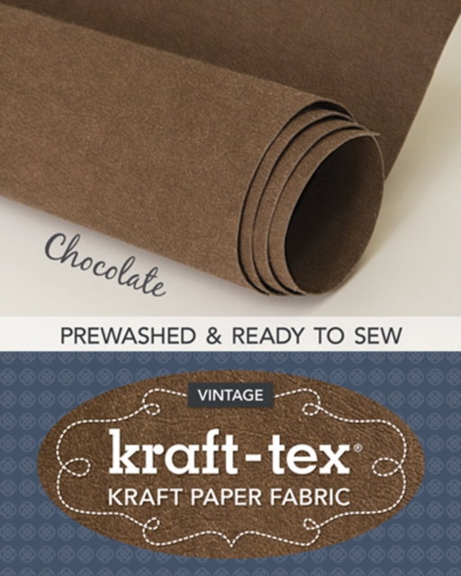 kraft-tex® Vintage Roll, Chocolate Prewashed : Kraft Paper Fabric, General merchandise Book