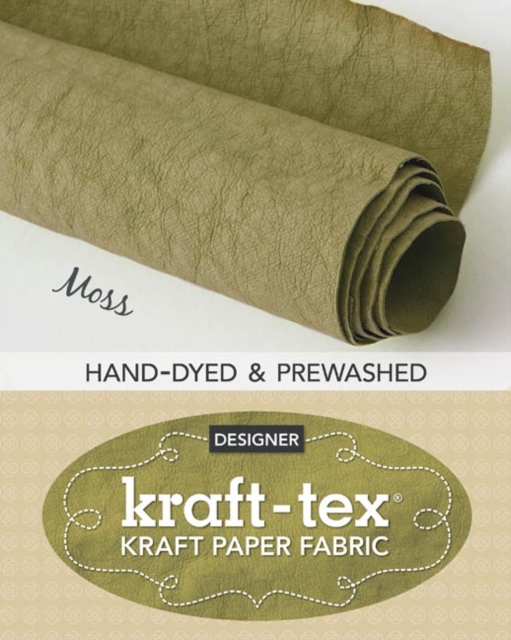 kraft-tex® Roll Moss Hand-Dyed & Prewashed : Kraft Paper Fabric, General merchandise Book