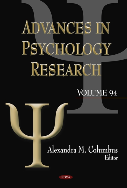 Advances in Psychology Research. Volume 94, PDF eBook