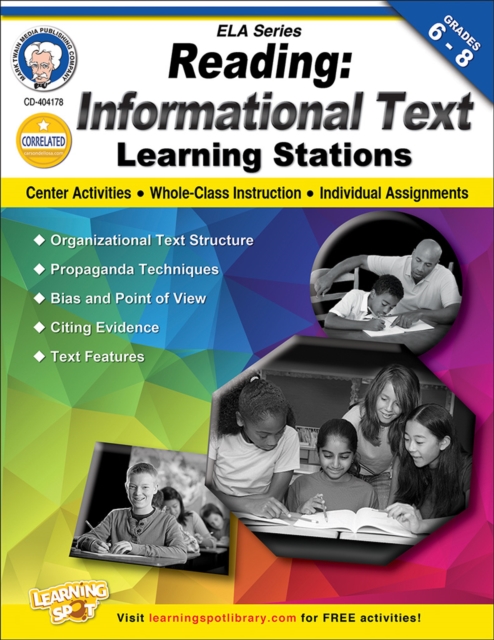 Reading, Grades 6 - 8 : Informational Text Learning Stations, PDF eBook