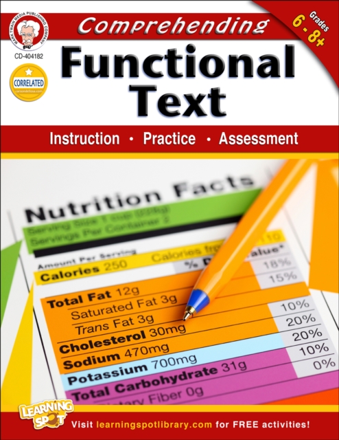 Comprehending Functional Text, Grades 6 - 8, PDF eBook