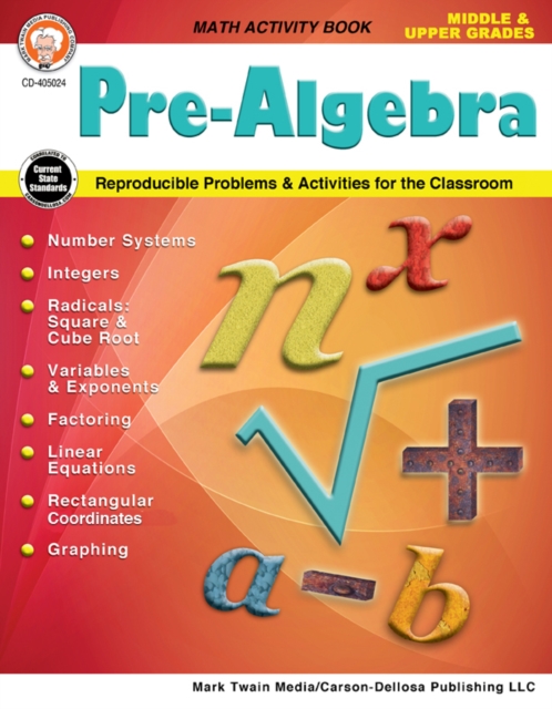 Pre-Algebra, Grades 5 - 12, PDF eBook