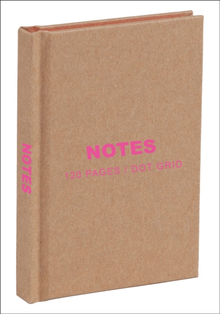 Kraft and Pink Mini Notebook : Dot Grid Paper, Notebook / blank book Book