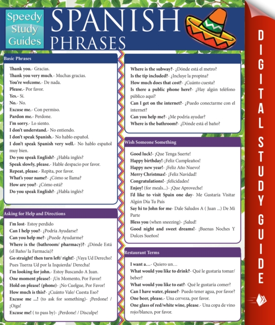 Spanish Phrases (Speedy Study Guides), PDF eBook