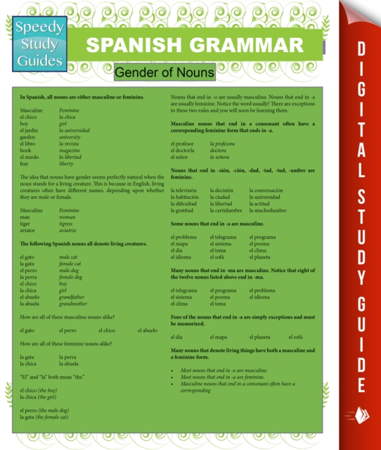 Spanish Grammar (Speedy Study Guides), EPUB eBook