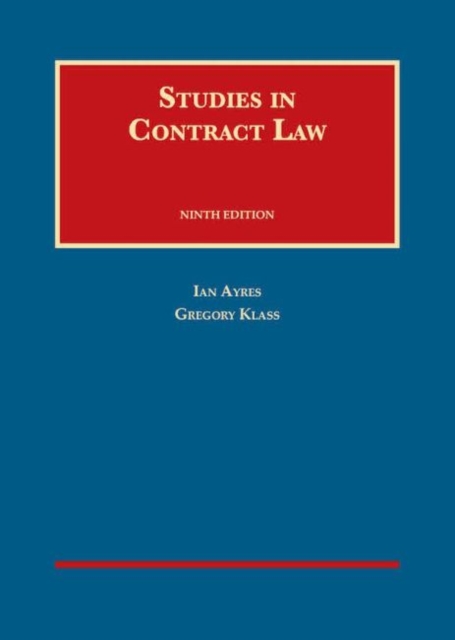 Studies in Contract Law, Hardback Book