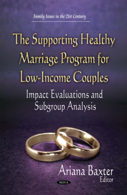 The Supporting Healthy Marriage Program for Low-Income Couples : Impact Evaluations and Subgroup Analysis, PDF eBook
