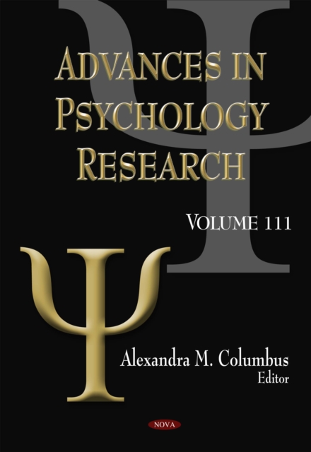 Advances in Psychology Research. Volume 111, PDF eBook