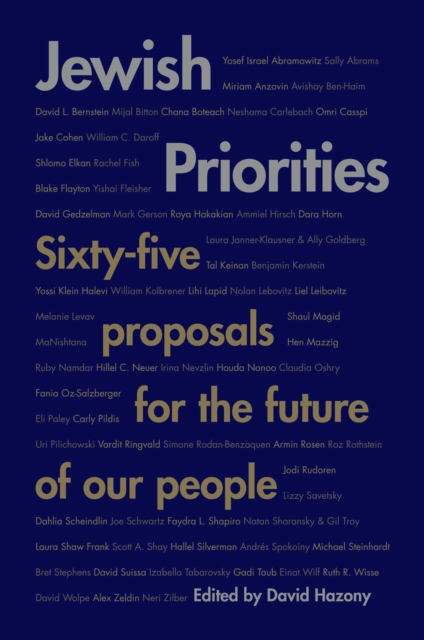 Jewish Priorities : Sixty-Five Proposals for the Future of Our People, EPUB eBook