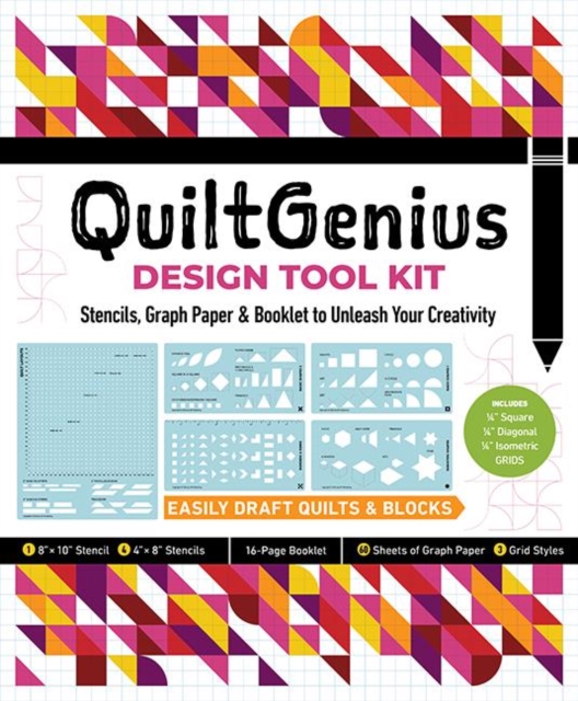 QuiltGenius Design Tool Kit : Stencils, Graph Paper & Booklet to Unleash Your Creativity, General merchandise Book