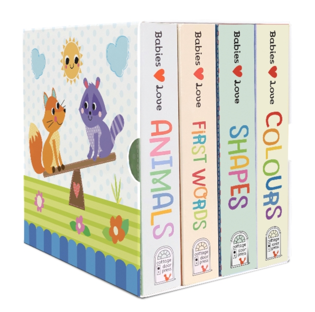 Babies Love Lift a Flap 4 book box set : Animals, Colours, First Words and Shapes, Multiple copy pack Book