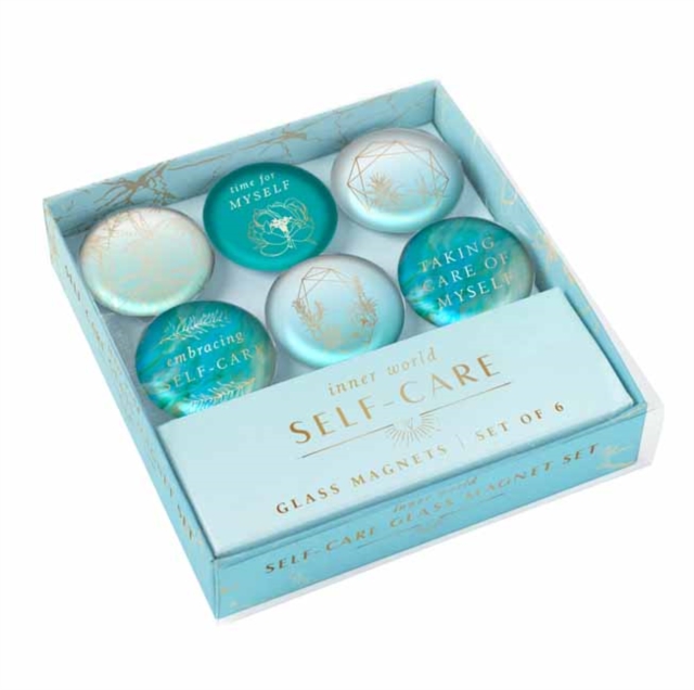 Self-Care: Glass Magnet Set (Set of 6), Miscellaneous print Book