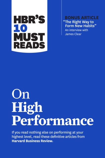 HBR's 10 Must Reads on High Performance, Paperback / softback Book