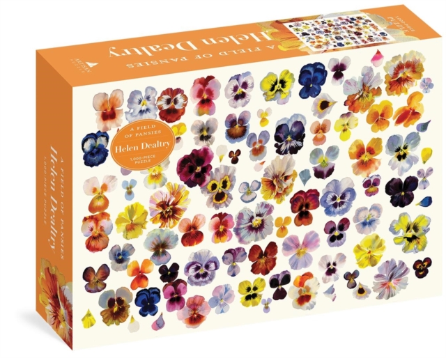 A Field of Pansies 1,000-Piece Puzzle, Multiple-component retail product Book