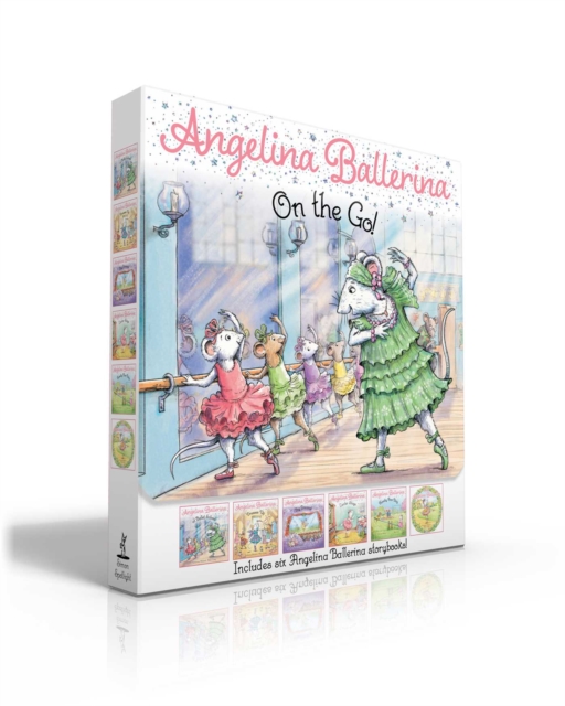 Angelina Ballerina On the Go! (Boxed Set) : Angelina Ballerina at Ballet School; Angelina Ballerina Dresses Up; Big Dreams!; Center Stage; Family Fun Day; Meet Angelina Ballerina, Paperback / softback Book