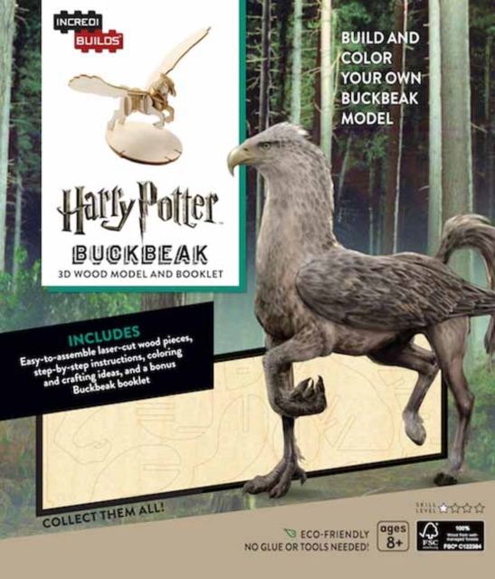 IncrediBuilds: Harry Potter : Buckbeak 3D Wood Model and Booklet, Kit Book