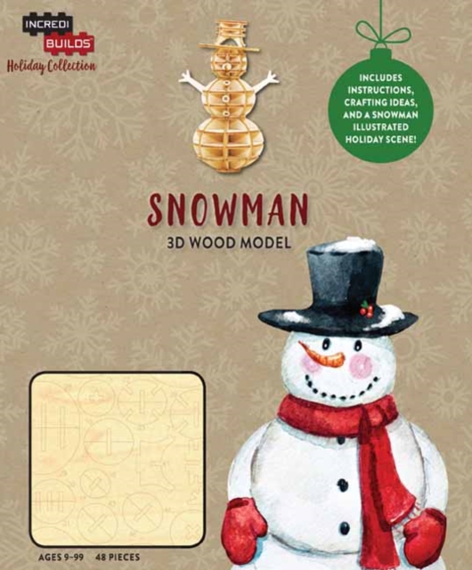 IncrediBuilds Holiday Collection: Snowman, Kit Book