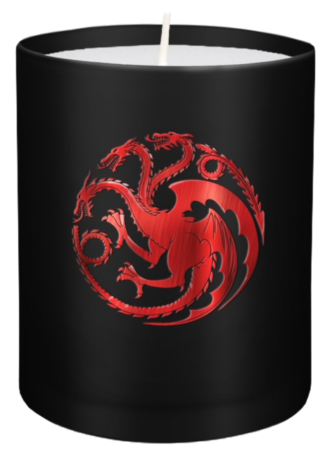 Game of Thrones: House Targaryen Large Glass Candle, Other printed item Book