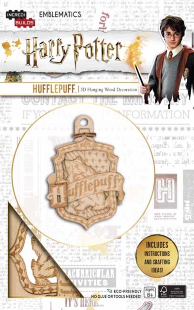 IncrediBuilds Emblematics: Harry Potter: Hufflepuff, Kit Book
