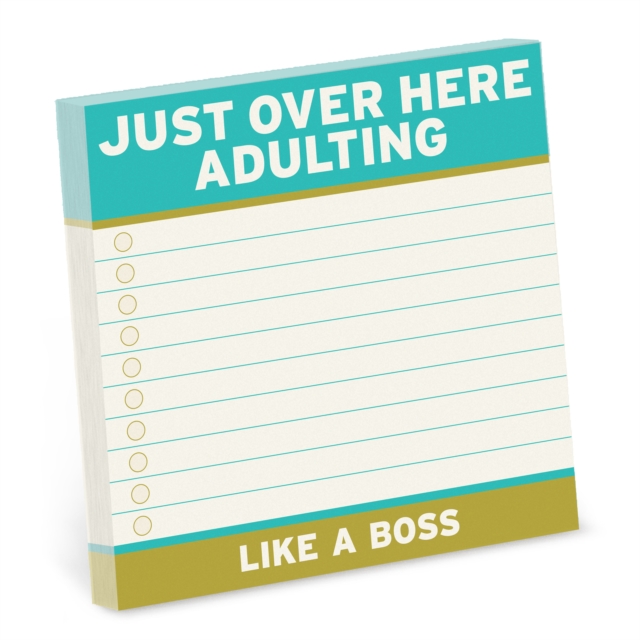 Knock Knock Adulting Sticky Notes (4 x 4-inches), Other printed item Book
