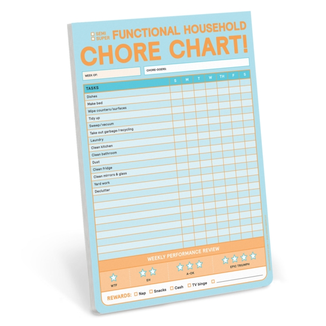 Knock Knock Chore Chart Big & Sticky Notepads, Other printed item Book