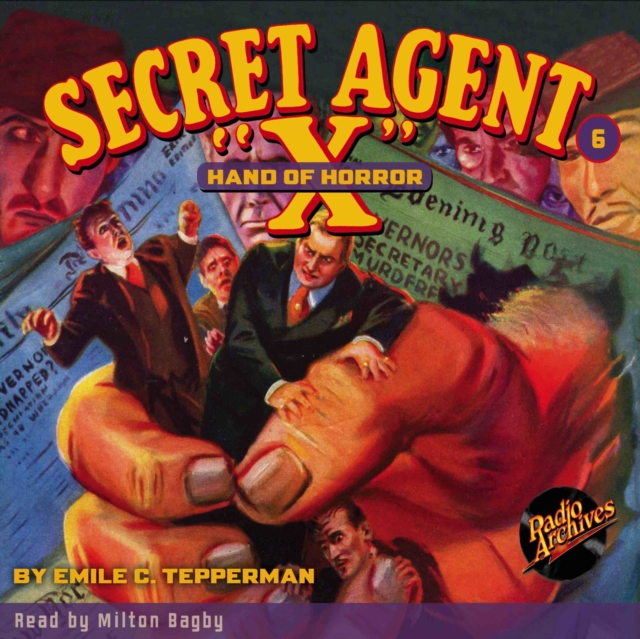 Secret Agent X # 6 Hand of Horror, eAudiobook MP3 eaudioBook