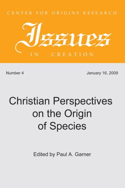 Christian Perspectives on the Origin of Species, PDF eBook